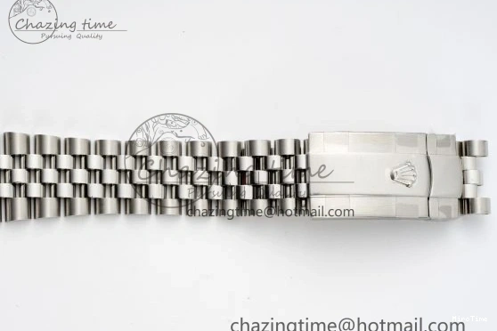 MiroTime 0415 TopPick DateJust 41 SS JDF 904L Steel Blue Textured Dial on Jubilee Bracelet VR3235 V 2235